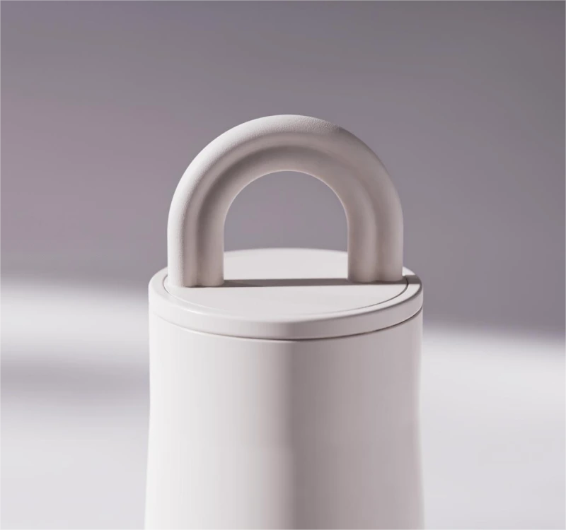 Straight thermos cup with handle 18oz 1