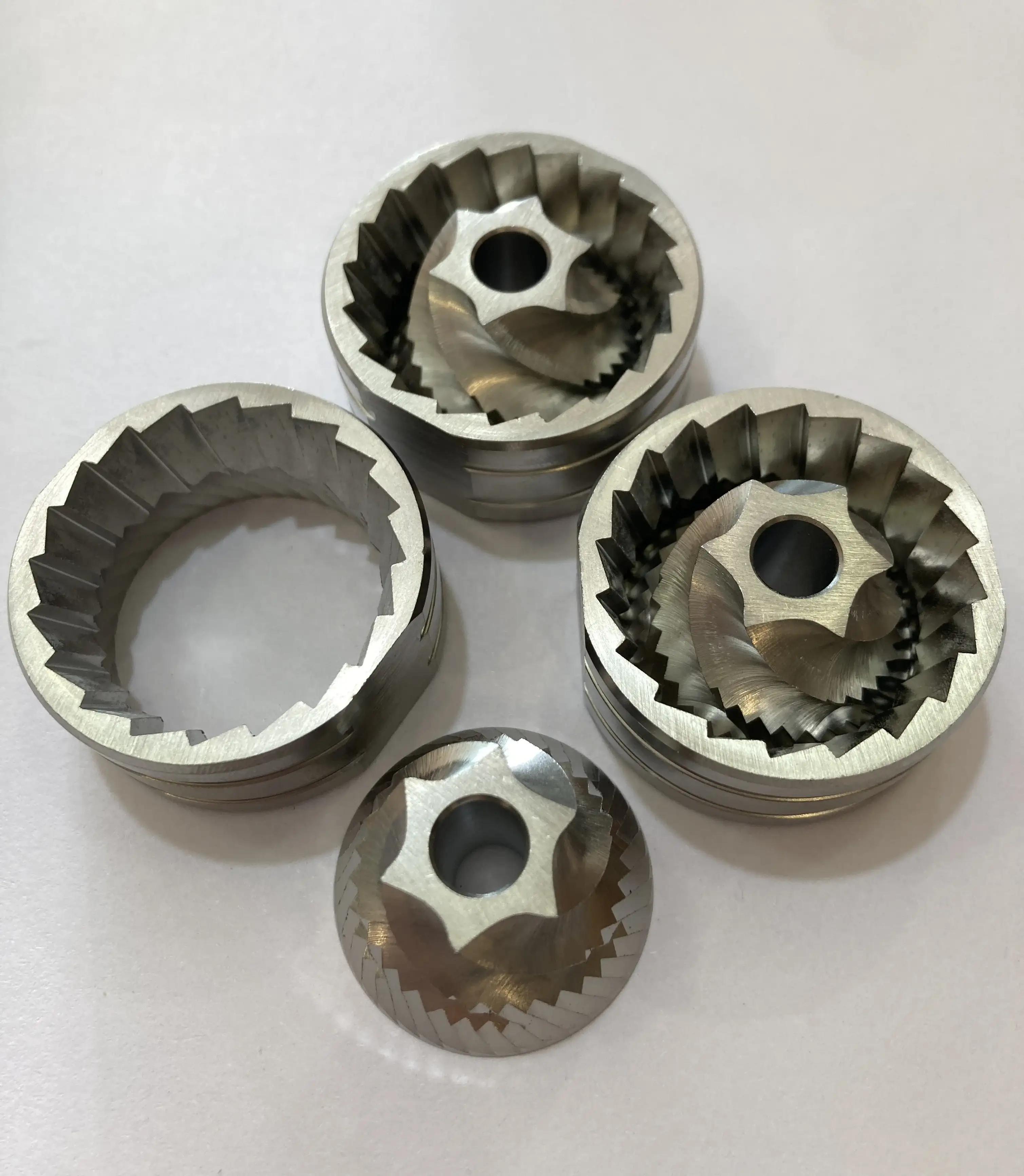 향상된 6 각도 38mm 수동 핸드 그라인더 커피 콩 버 세트 드립 V60 필터 커피 양조 커피 그라인딩 버 세트 1