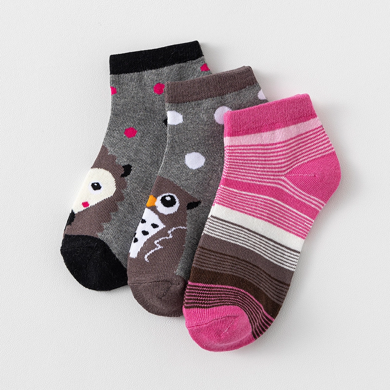 Chaussettes d'école en coton/polyester pour enfants, chaussettes d'été à la cheville 1