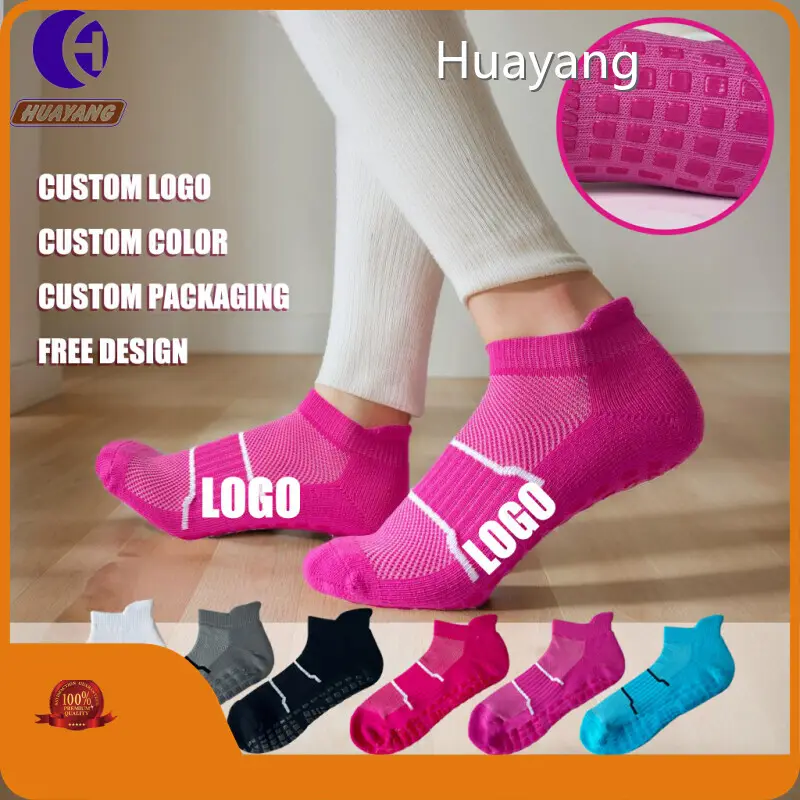 Mens Athletic Socks Black HY-S-039 by Huayang 1