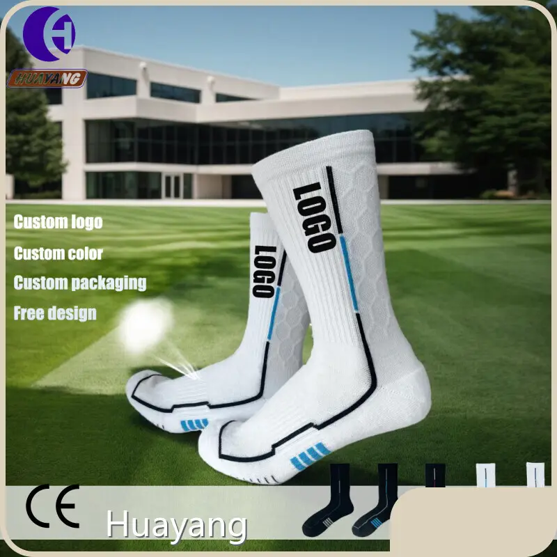 Mens Black Athletic Socks Knitted by Huayang 1