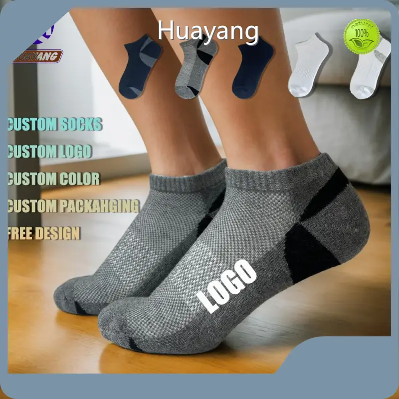 Mens Sports Socks Solid by Huayang 1