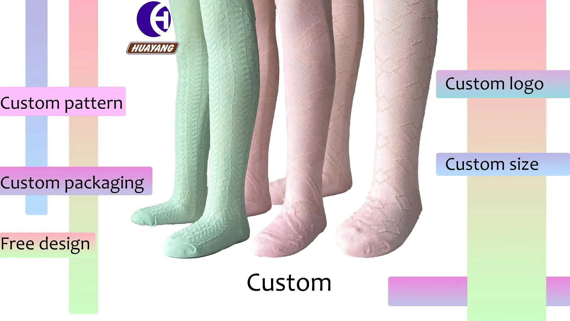 Medias personalizadas al por mayor para niños medias para niños medias para niños medias para niñas HY-T-024 1
