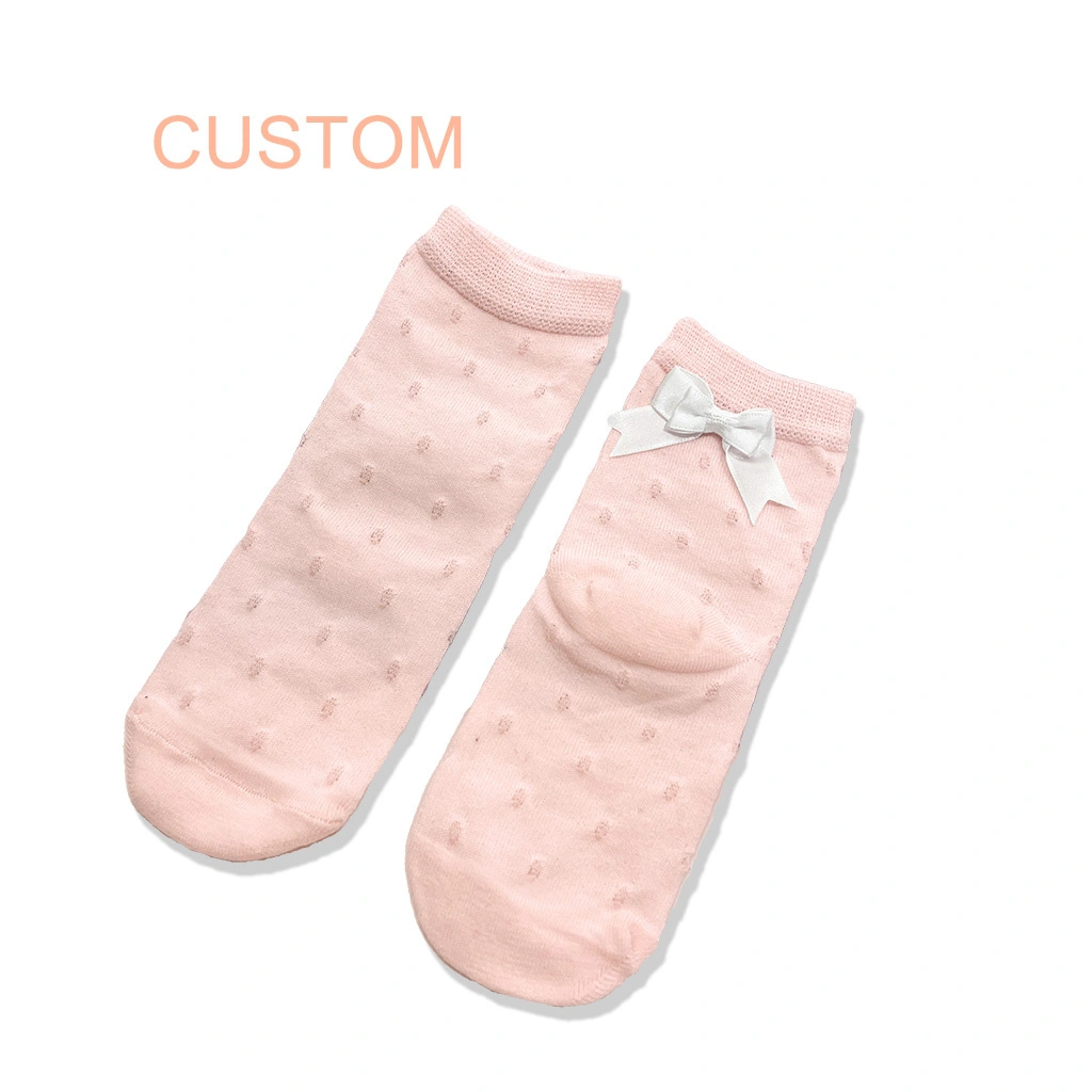 Custom Children Bow Socks Comfortable for Children Wholesale Breathable for Summer Spring HYC-073 1
