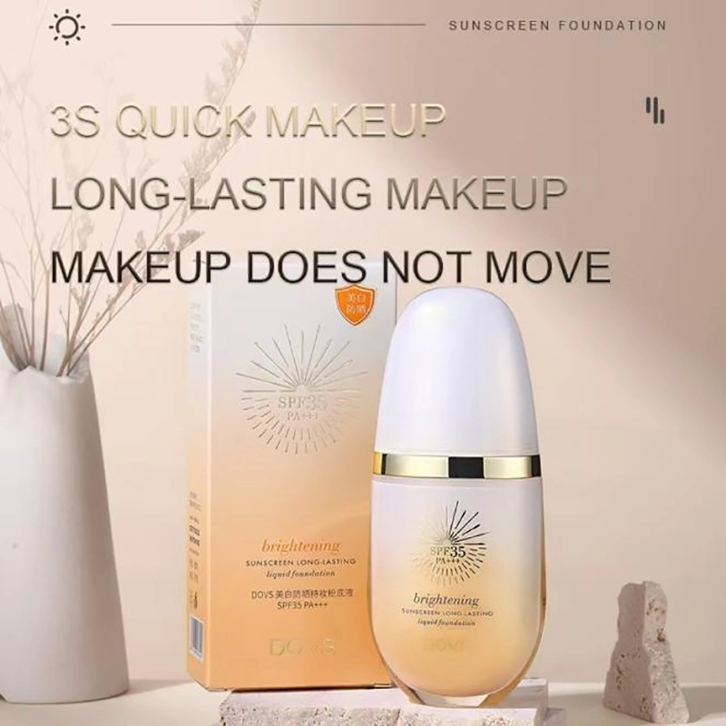 SPF35PA+++ Sunscreen Whitening Full Coverage Makeup Holding Liquid Foundation 1