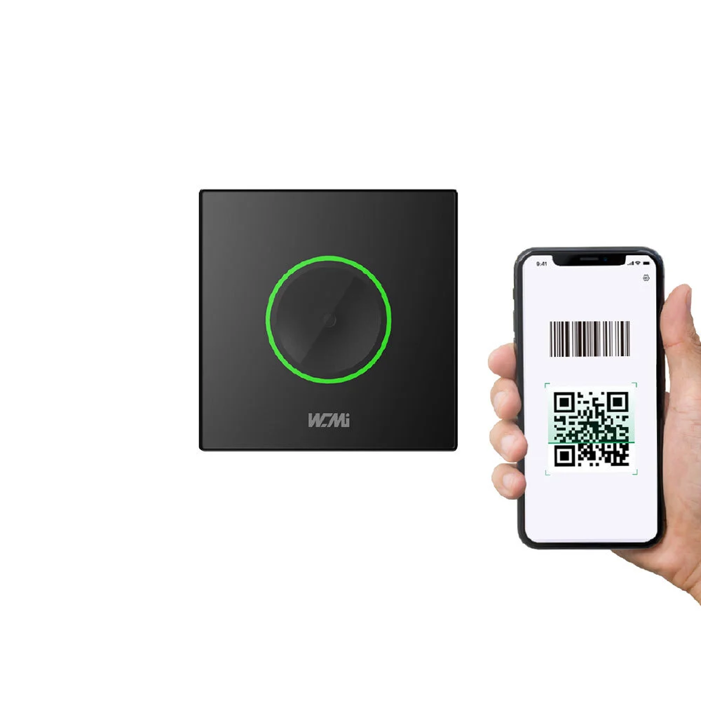 WCMI Ultrathin QR Code Door NFC Card Wiegand RS485 Barcode Access Control for Restaurants AC8130 1