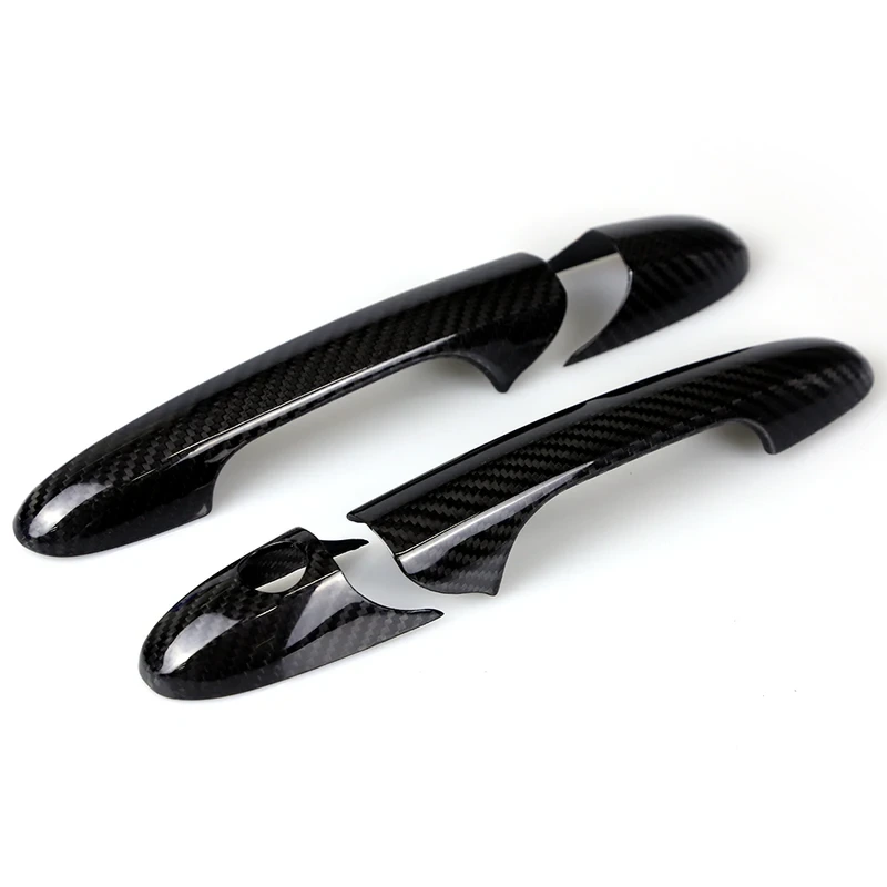 Couvercle de poignée de porte en Fiber de carbone sèche 3K, tout nouveau matériau, sergé et carbone forgé, pour Fiat 500 et Abarth 695 595 1