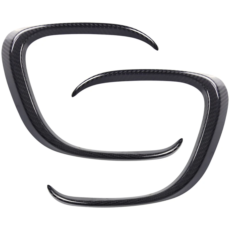 Dry Real Carbon Fiber Material Bumper Trim Extenstion Canards Cover Accessories Parts For Mini Cooper JCW F56 F55 F57 Model 1