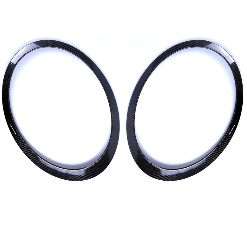 Reale Secco Materiale In Fibra di Carbonio Testa Della Lampada Posteriore Trim Telaio di Copertura Accessori Parte Per Mini Cooper R55 R56 R57 R58 R59 1