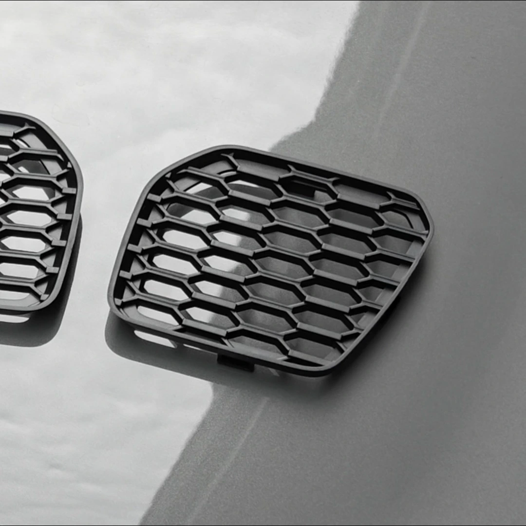 Material plástico ABS de alta calidad, haga clic en protectores de piedra para conductos de Color negro mate, modelo Cooper S para Mini Cooper LCI F55 F56 F57 1
