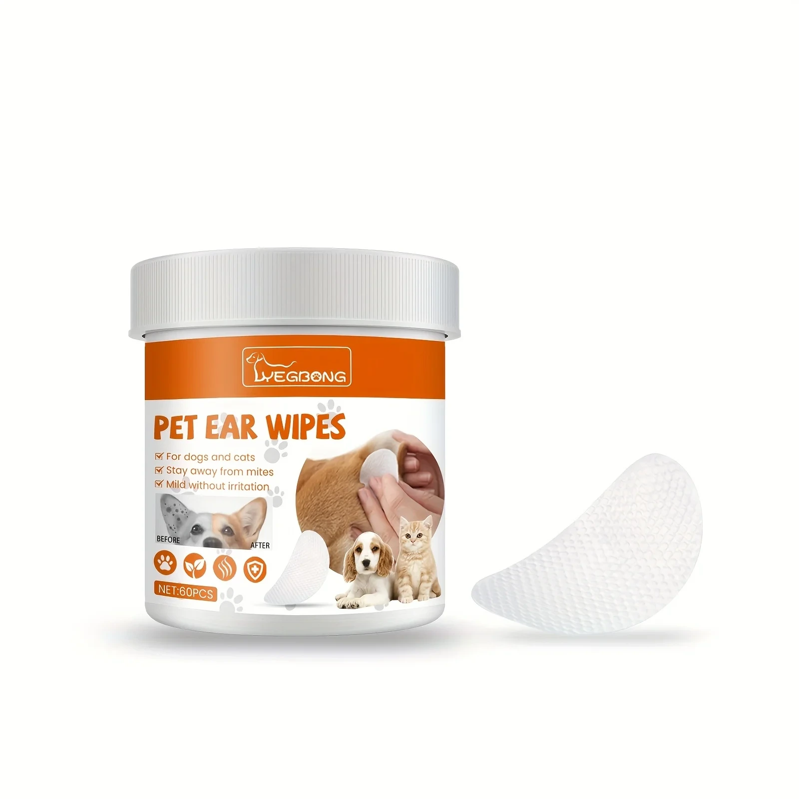 Toallitas húmedas para perros y gatos, toallitas húmedas para el cuidado de mascotas, toallitas húmedas suaves para mascotas, venta al por mayor 1