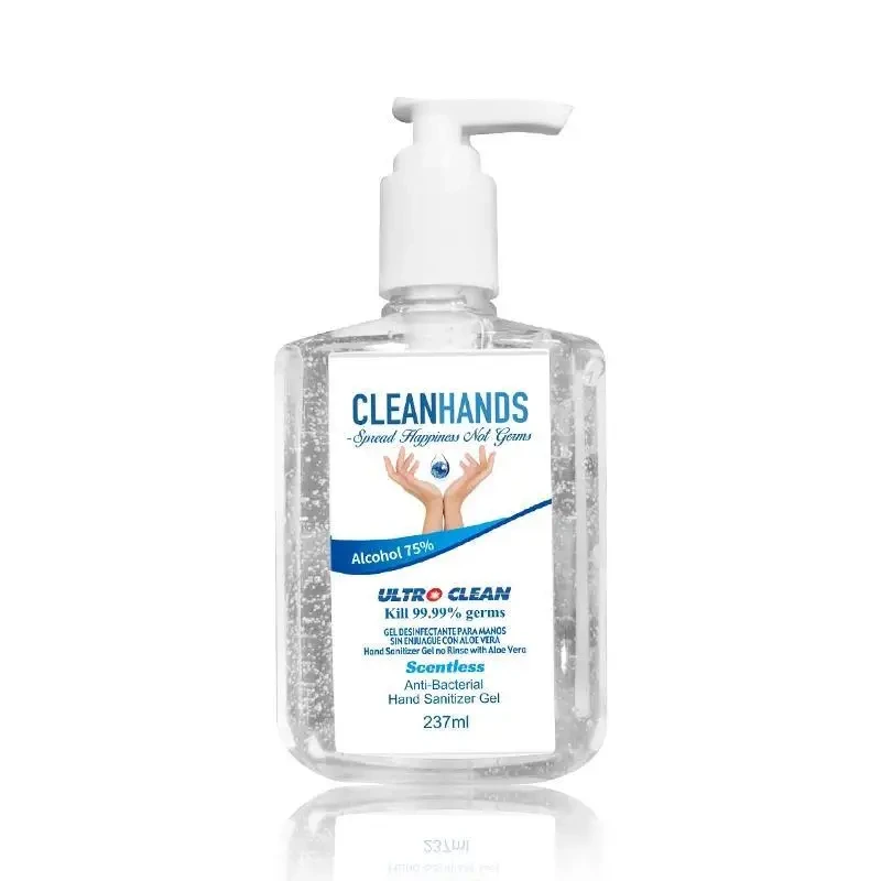Advanced Hand Sanitizer Soothing Gel,Fresh Scent,With Aloe And Vitamin E,8 Fl Oz Pump Bottle 1