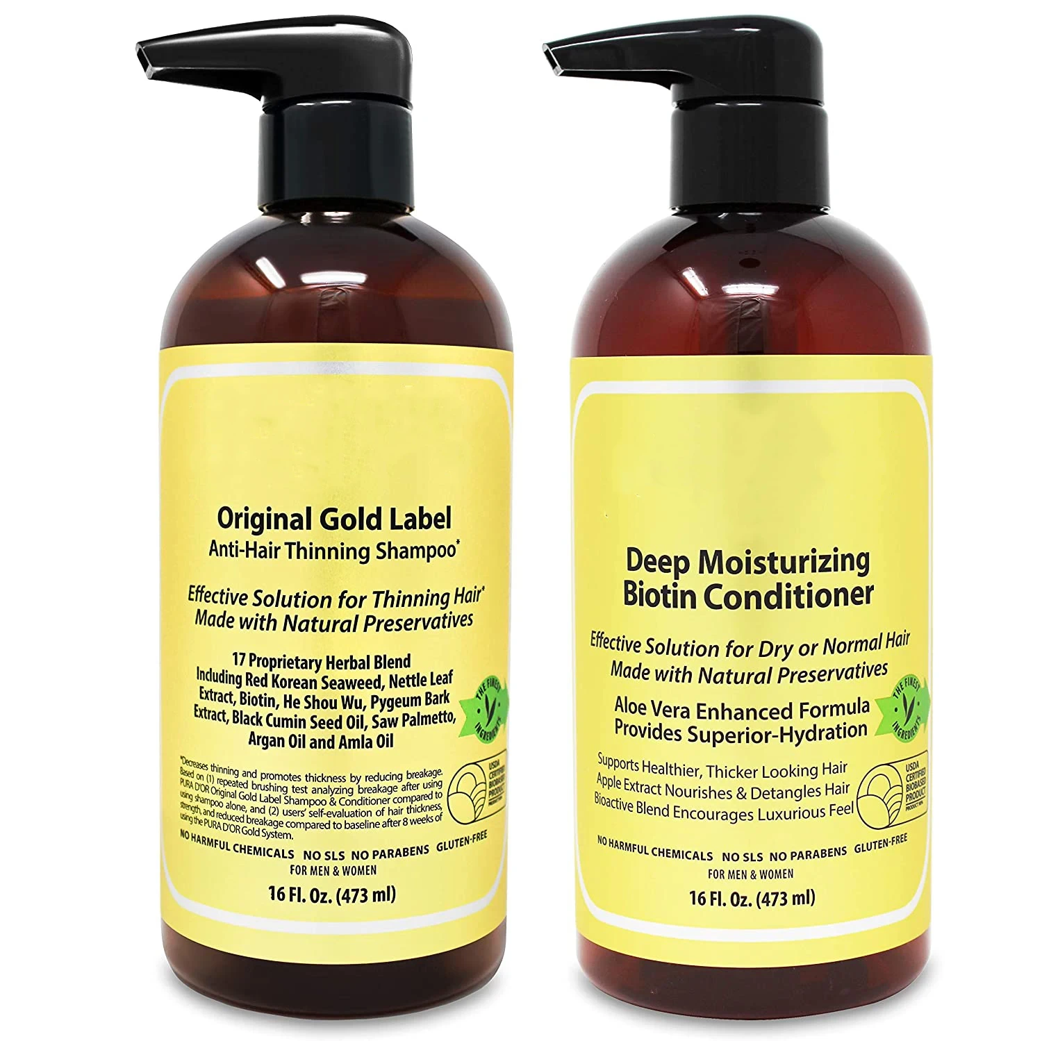 Private Label Anti Hair-thinning Loss Hair Growth Biotin Conditioner And Shampoo 1