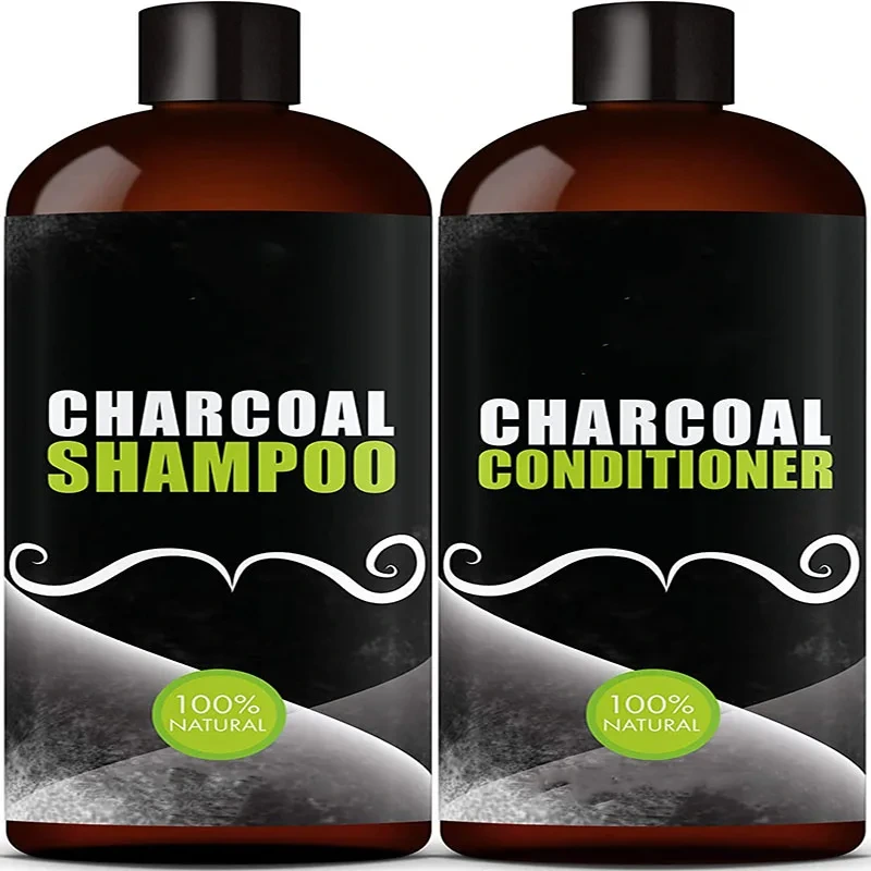 Charcoal Black Women Hair Green Bubble Sulfate Free Private Labels Shampoo 1