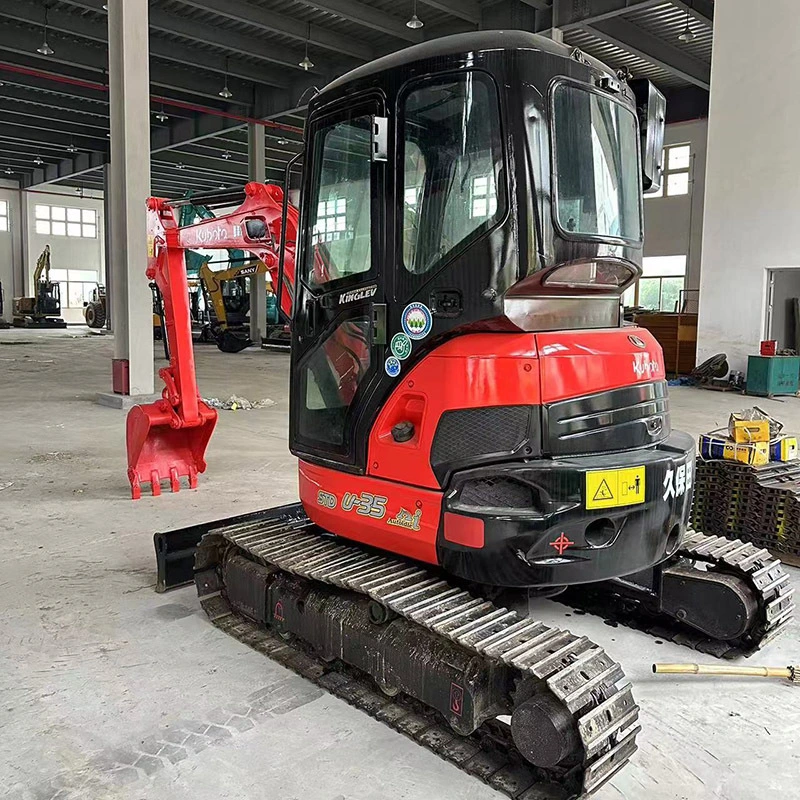 2022 Miniescavatore KUBOTA U35 3,5 tonnellate 18,5 kw escavatore cingolato idraulico con pollice e benna per pulizia 1