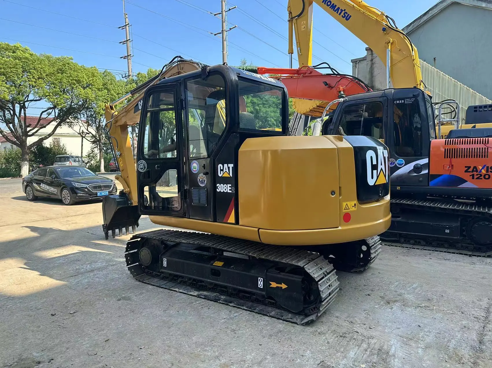Ekskavator Hidraulik Perayap CAT 308E2 307E2 2020 dengan boom ayun 8 ton disetujui EPA 1