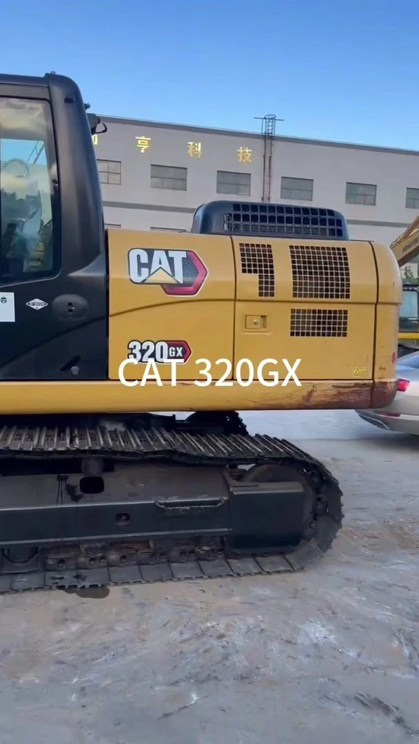Excavatrice d&39;occasion CAT 320GX 2021, faible nombre d&39;heures de travail, bonne performance, en stock, à vendre à Shanghai 1