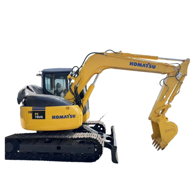 Mesin Penggali Hidrolik Komatsu PC78US Bekas Crawler Excavator PC70-8 PC56 PC128US Tahun 2017 1