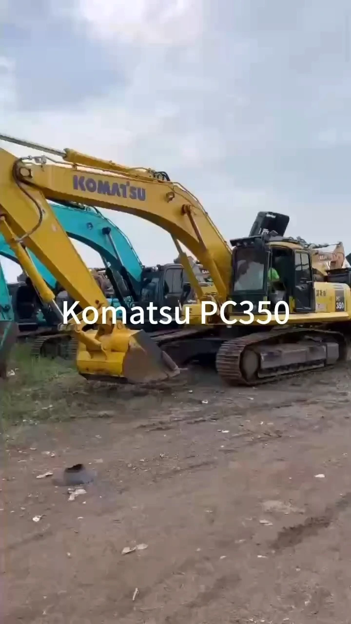Pelle hydraulique sur chenilles Komatsu PC350-7 35 tonnes d&39;occasion (2010) PC360-7 PC300 en bon état à vendre 1