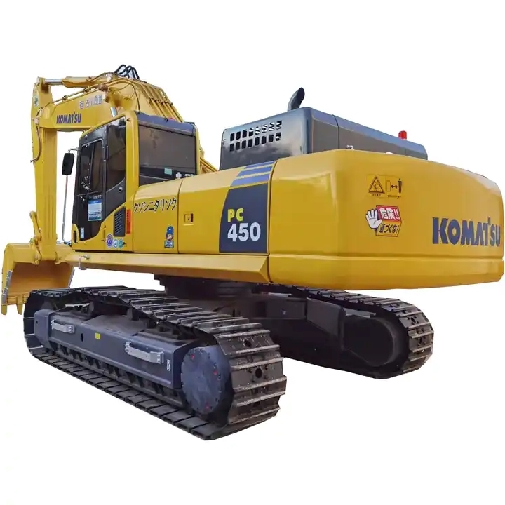 Pelle sur chenilles Komatsu PC450-8 45 tonnes d&39;occasion 2018 PC400-8 PC138US, pelle hydraulique en bon état 1