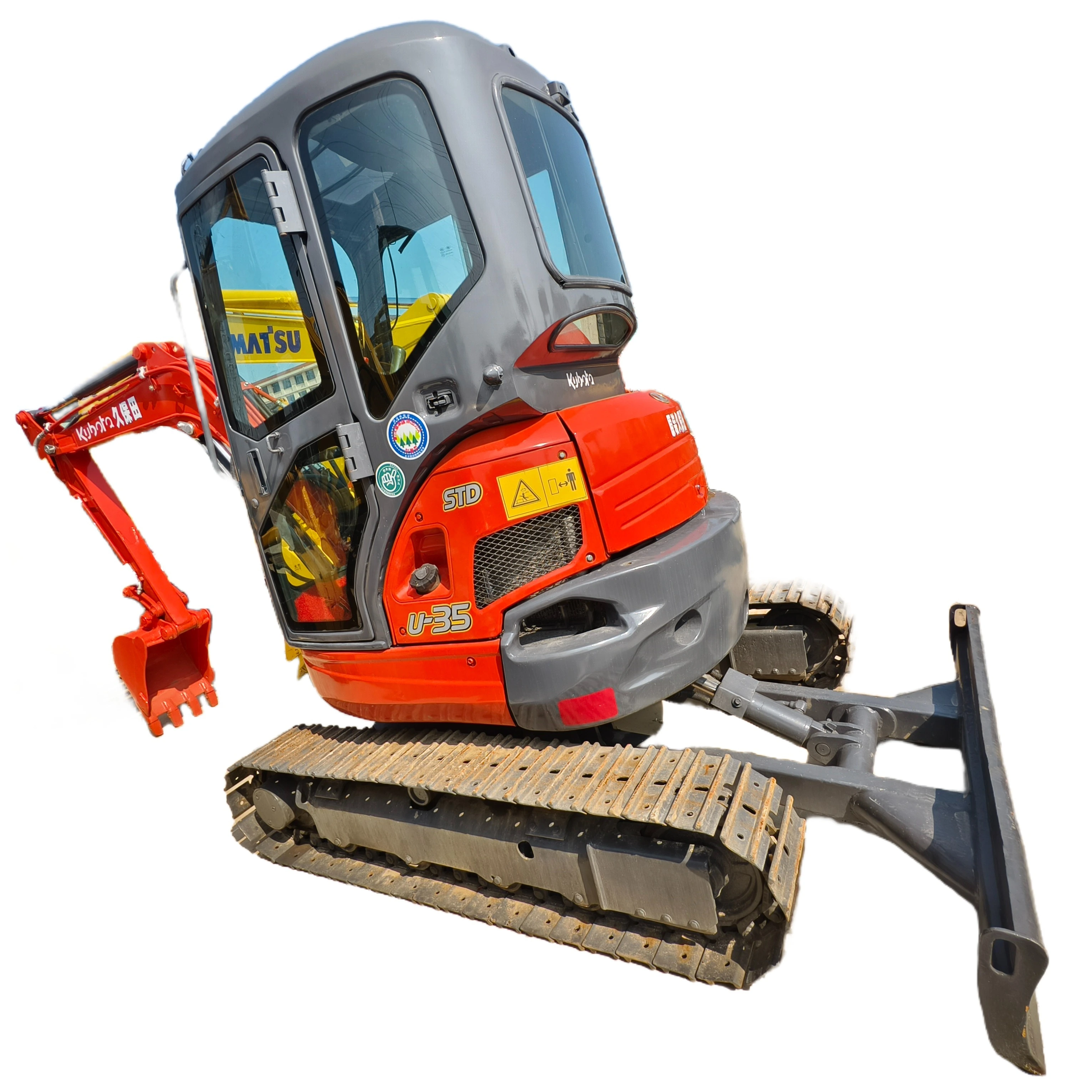 Escavatore cingolato idraulico usato Kubota U35 del 2020, escavatore idraulico U25 U30, 100% pronto per lavorare 1