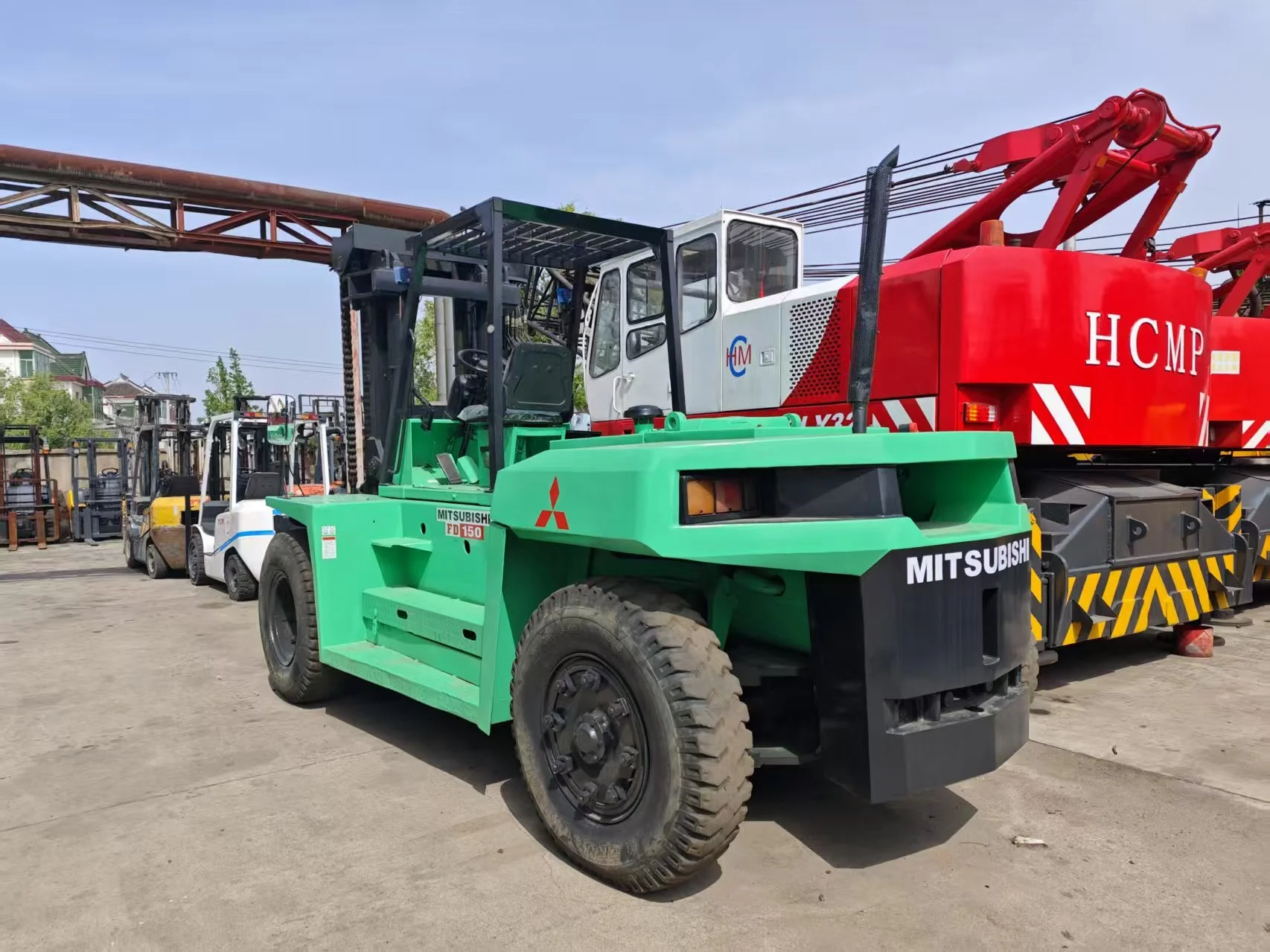 2020 MITSUBISHI FD150 Used Forklift Secondhand 15 Ton Forklift Truck Good Quality in Shanghai Yard 1