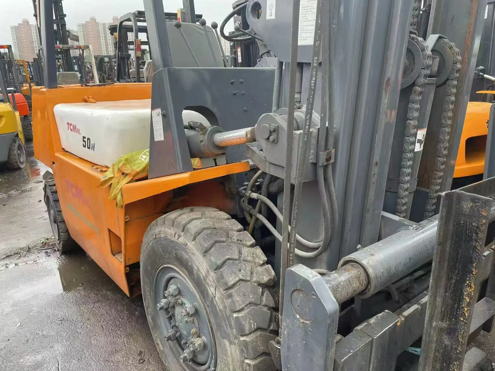 2014 TCM FD50 Used Forklift 5 Ton Secondhand Forklift in Shanghai Yard 1