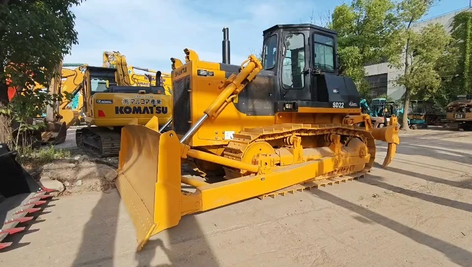 2024 Shantui SD22 Usado Bulldozer de barlozer de alta calidad Bulldozer de segunda mano en Shanghai Yard 1