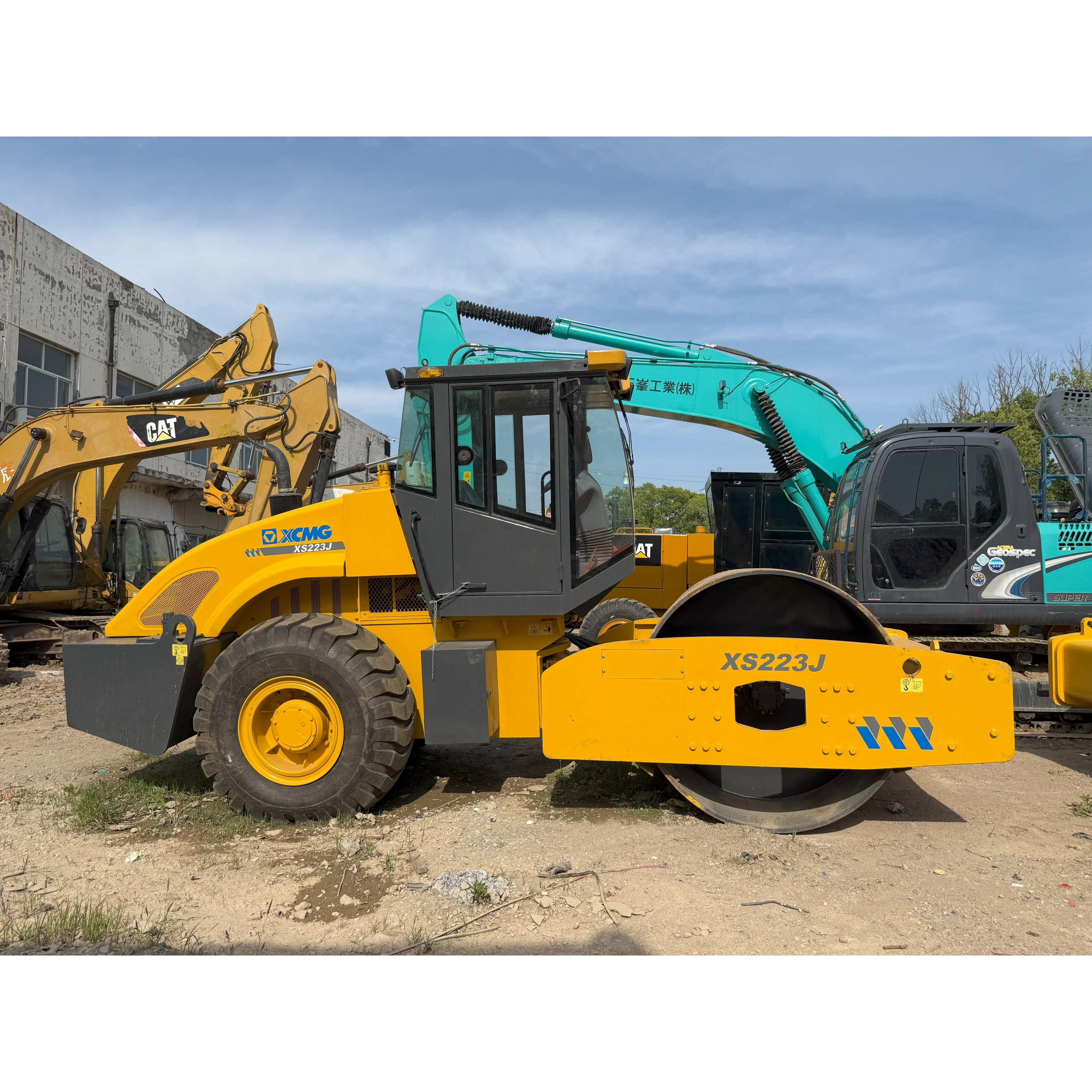 2020 XCMG XS223J Used Road Roller High Quality Secondhand Single Drum Vibratory Roller in Shanghai Yard 1