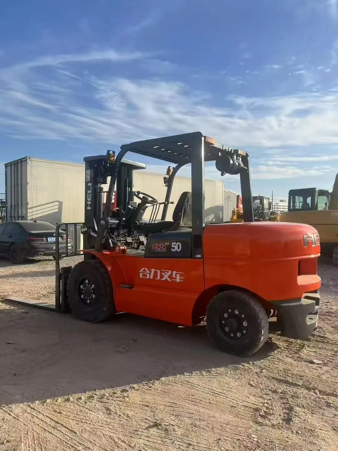 2023 HELI CPDD50 CPCD30  diesel forklift 5 tons with side shift and 3 masts 1