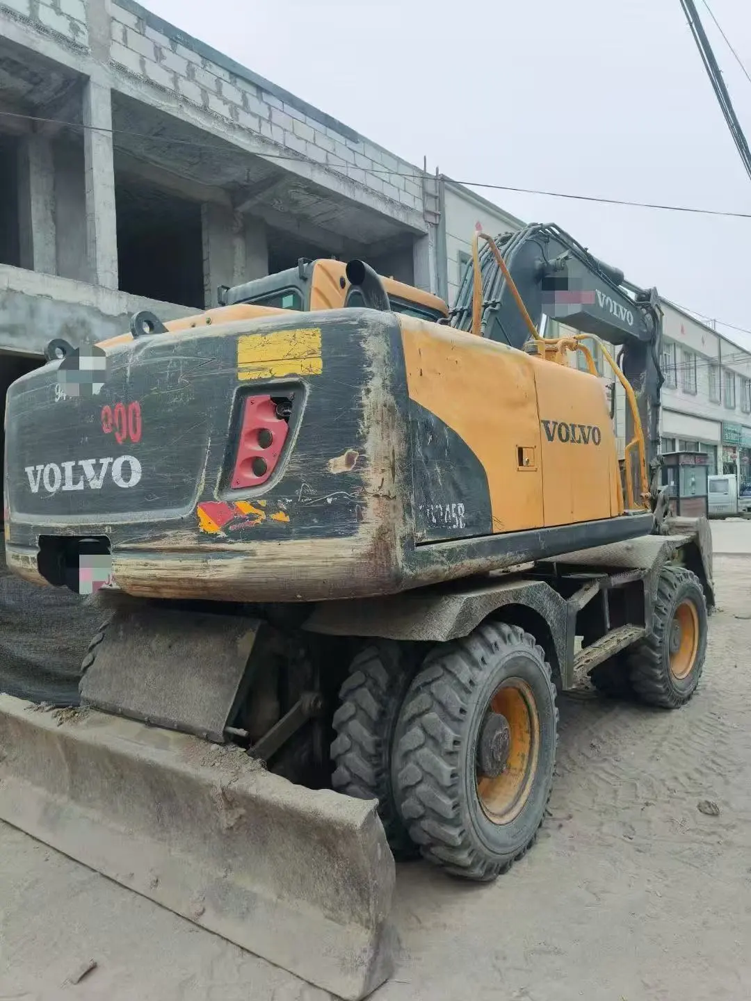 Excavatrice de roues Volvo EW145B 2015 Filée en Corée Original 1
