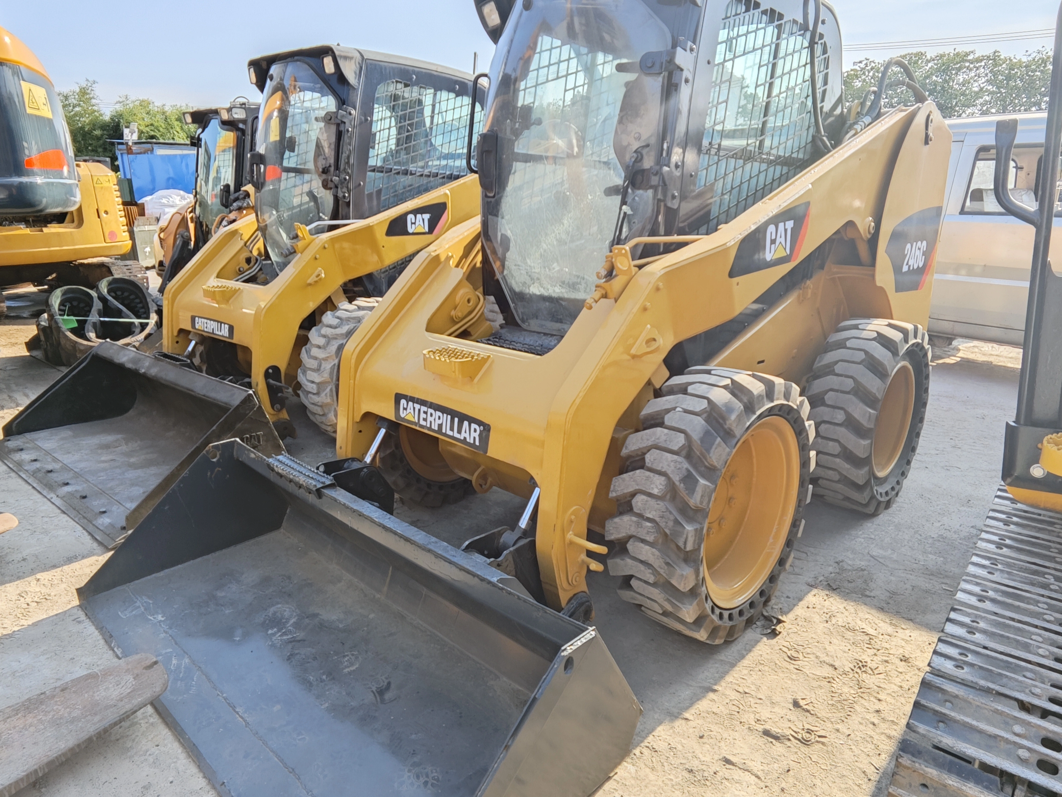 2014 CAT 246C Used Skid Steer Loader Mini Secondhand Loader High Quality in Shanghai Yard 1