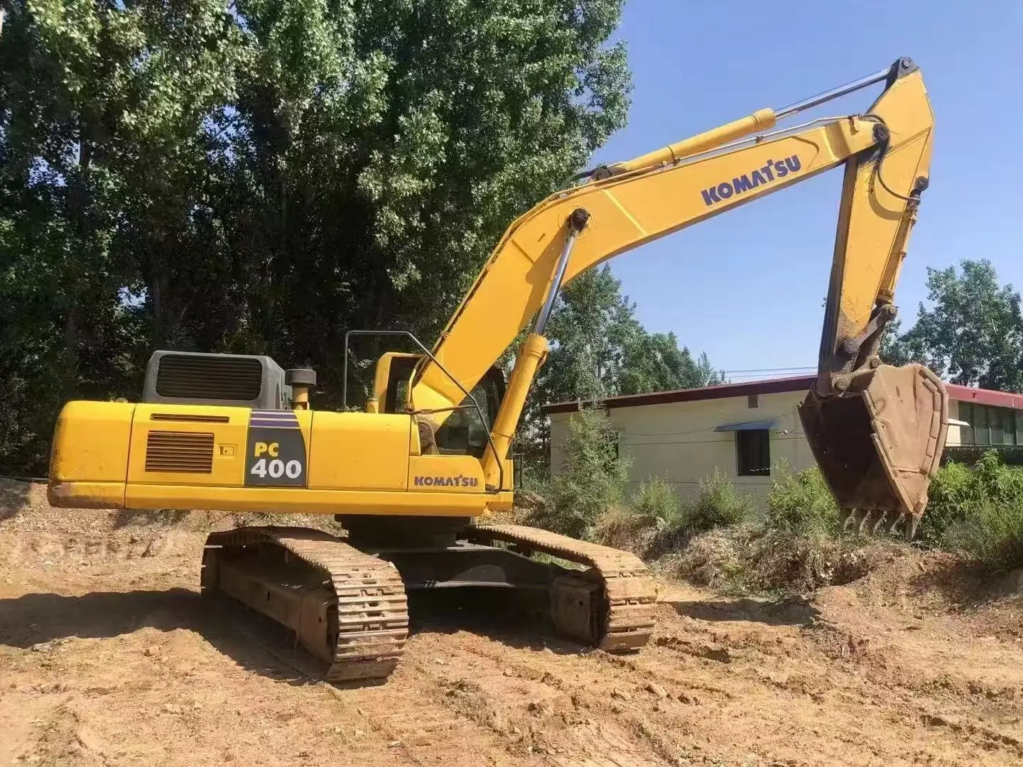 Escavatore cingolato idraulico usato KOMATSU PC400-8 del 2016, grande escavatore da 40 tonnellate di seconda mano, di alta qualità 1