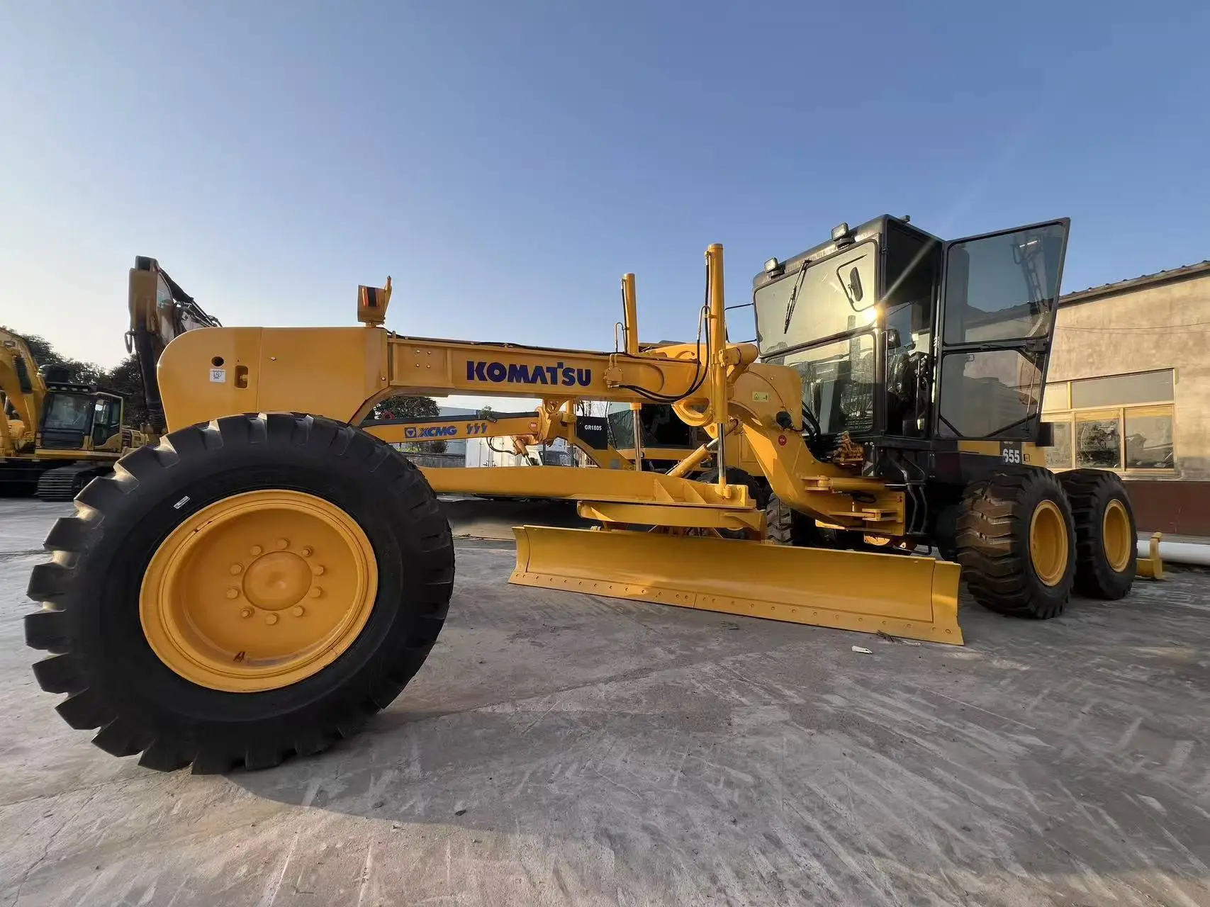 Motoniveladora Komatsu GD655 2021 usada. Motoniveladora de segunda mano en venta en Shanghái. 1