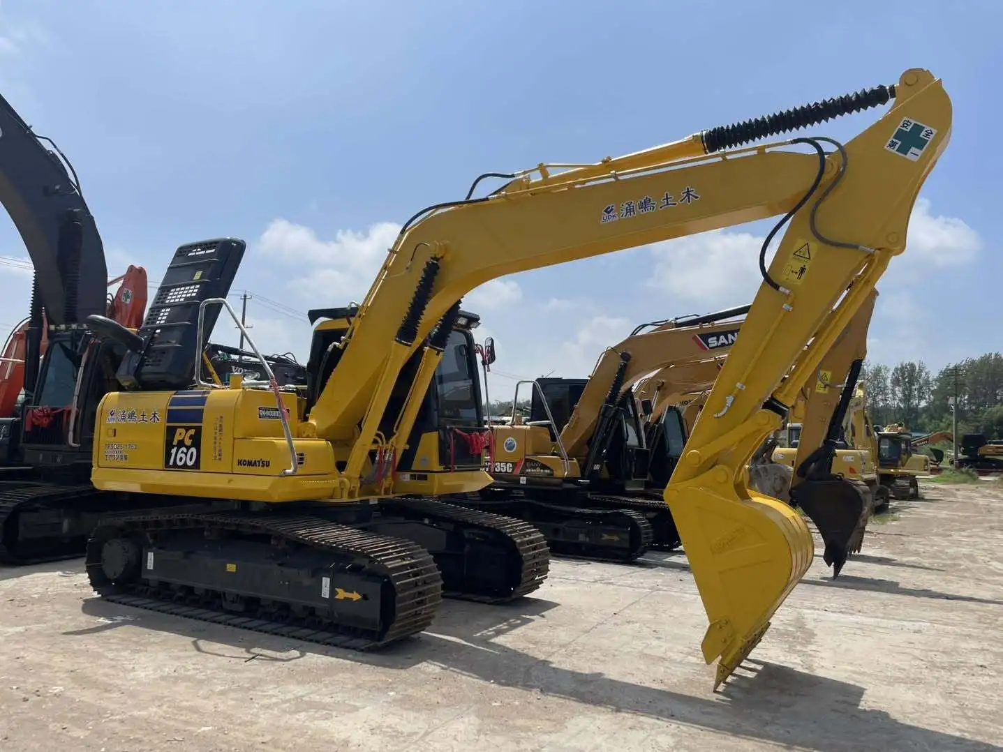 Excavadora usada Komatsu PC160 2018, excavadora de segunda mano, PC110, PC128US, PC120, PC130, PC138US, excavadora original japonesa en stock para la venta. 1