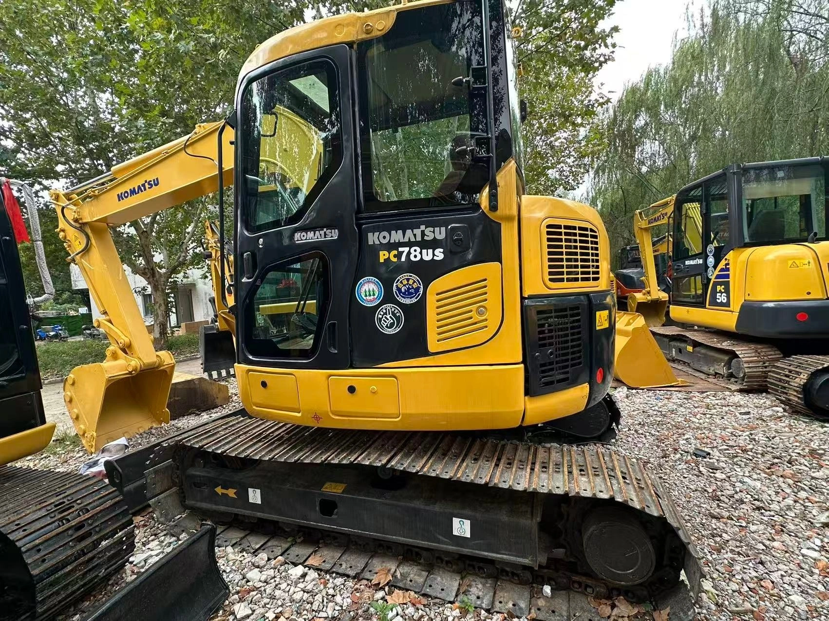 Excavadora hidráulica sobre cadenas Komatsu PC78US-8 de segunda mano, 7,7 toneladas, 2023, en Shanghái 1
