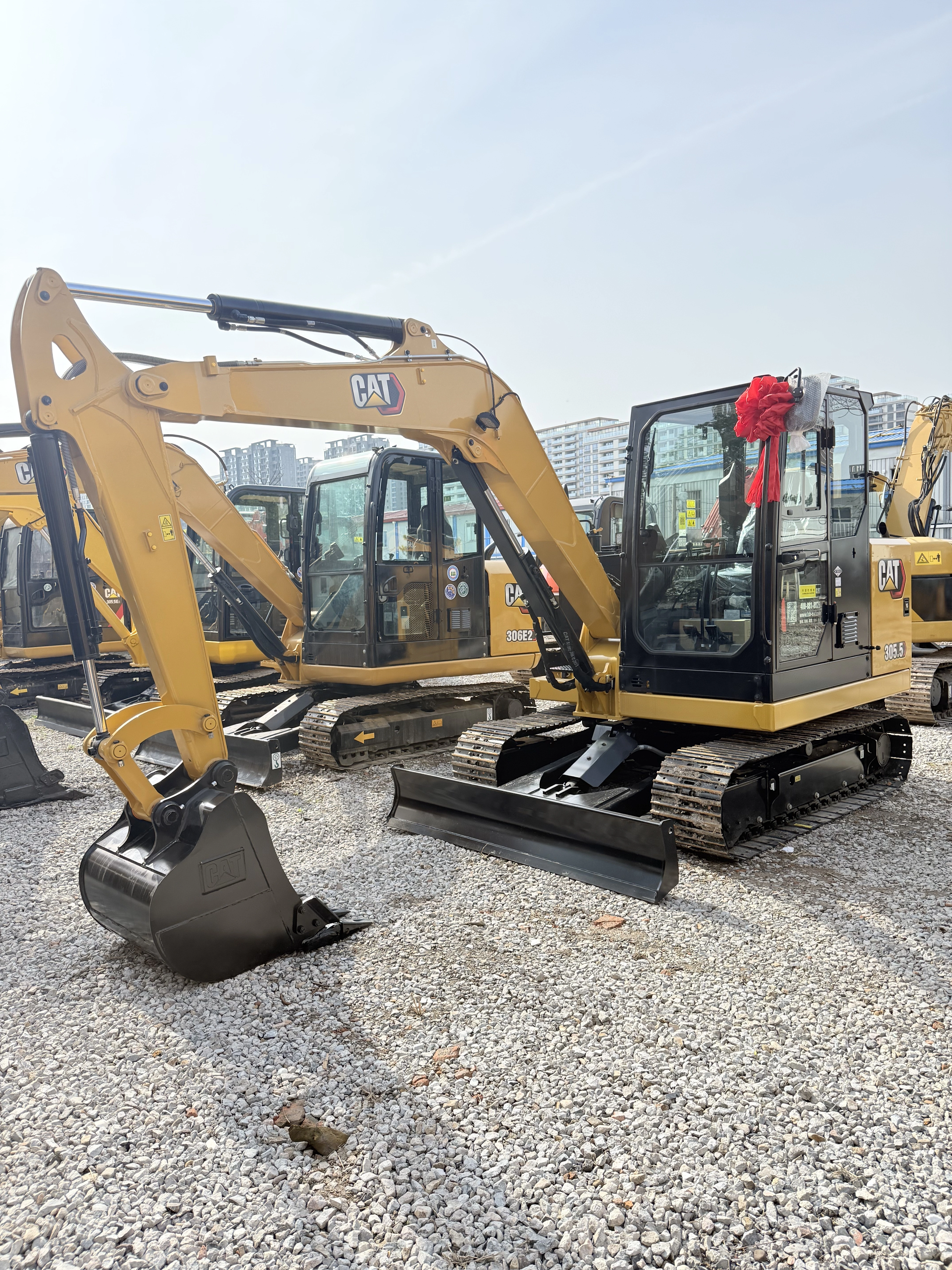 2026 CAT 305.5 Brand New Excavator Mini 5.5 Tons Digger High Quality in Shanghai Yard 1