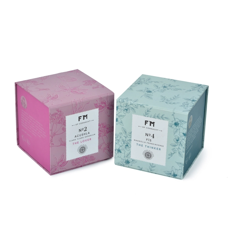 Caja de perfume personalizada plana plegable 1