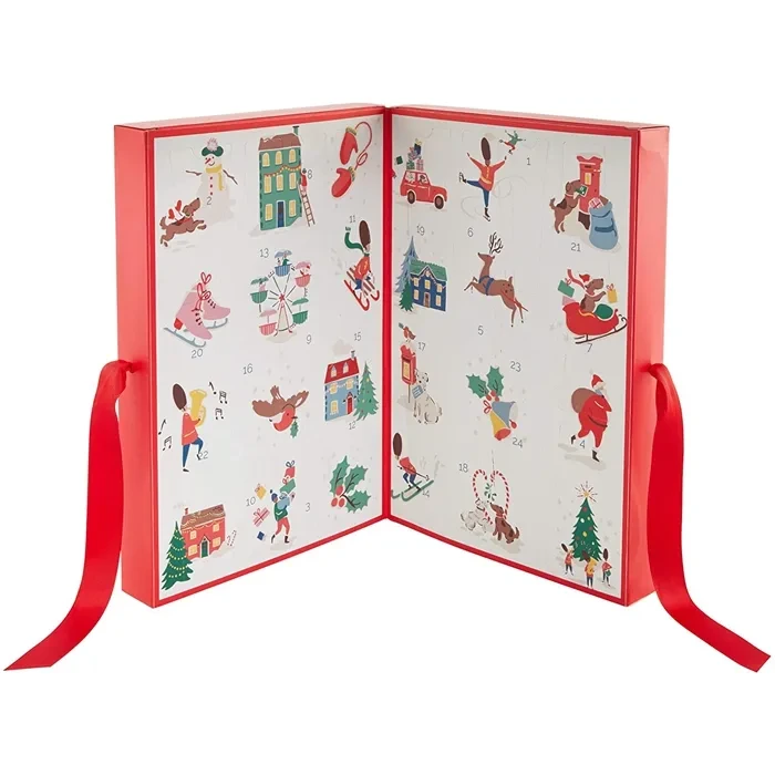 Calendario de calendario de adviento de doble puerta cajas de calendario 1