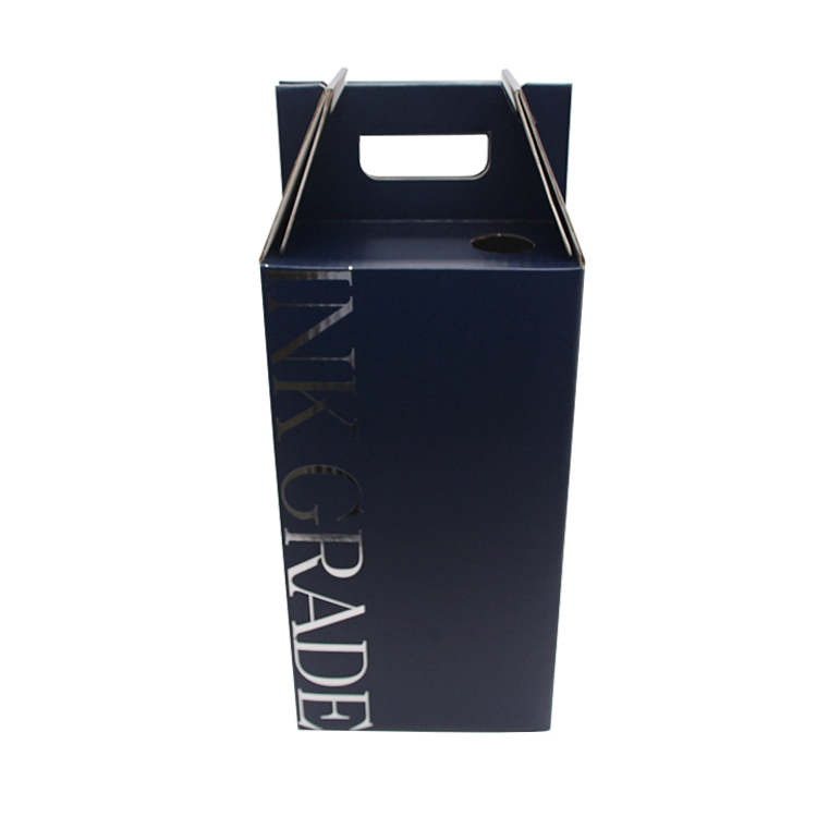 Corrugated Paper Handheld Wine Wrapping Box 1