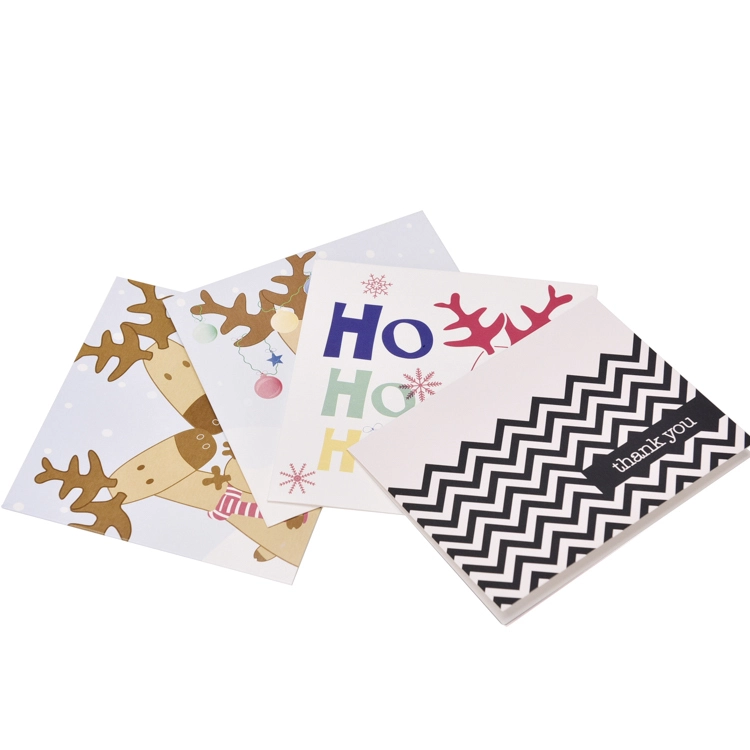 Plegado en la mitad de las tarjetas de felicitación de Navidad 1
