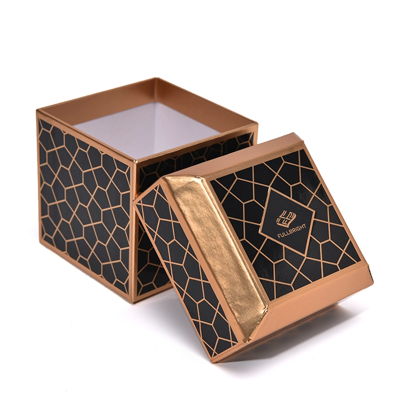 Fullbright Custom Luxury Gold Foil Candle Gift Box 1