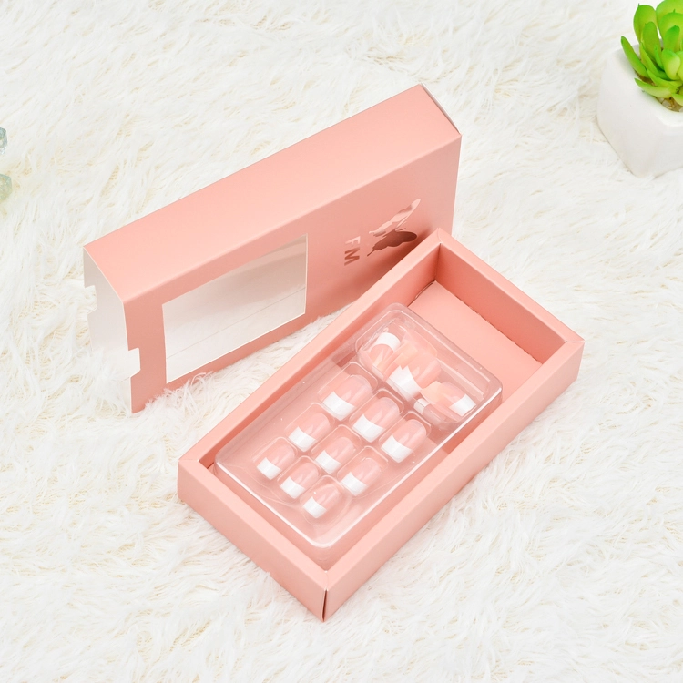 Custom Fake Art Nail Packaging Paper Box 1