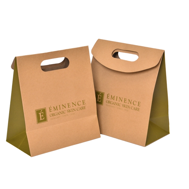 FSC Kraft Paper Stand Up Takeaway Packaging Bag 1
