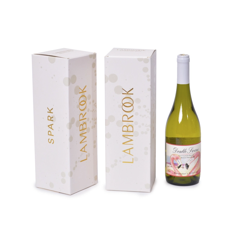 Luxury gold foil champagne paper packaging box 1