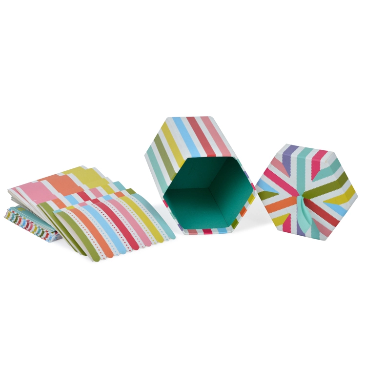 Custom Rainbow Pattern Greeting Cards Set Gift Box 1