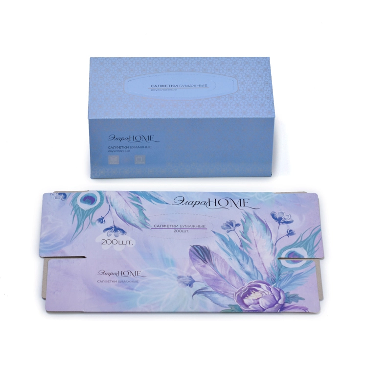 Customized Tissue Box Coated Paper Packaging Box 1