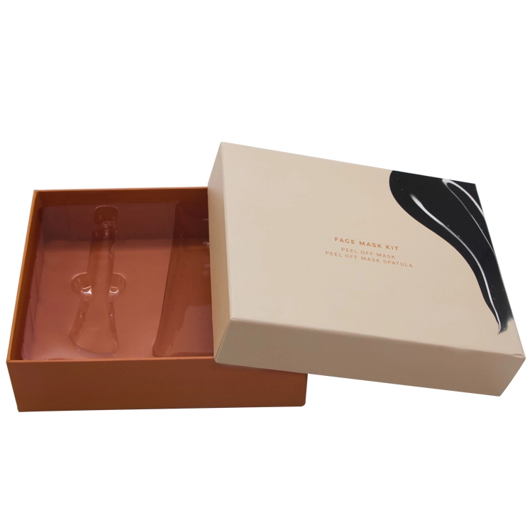 Custom Mud Mask Packaging Box with Plastic Inner Tray 1