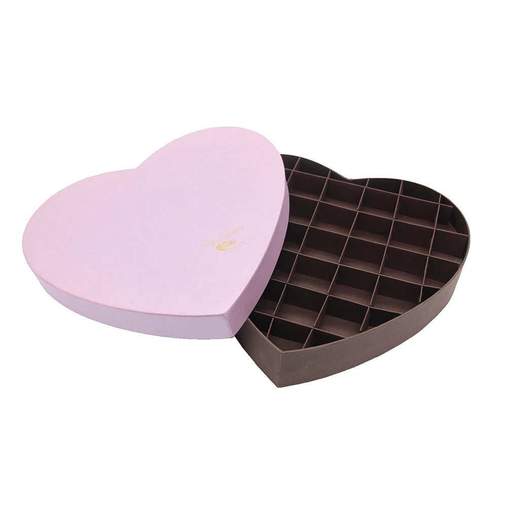 Customized Heart Shaped Valentine Chocolate Packaging Box 1