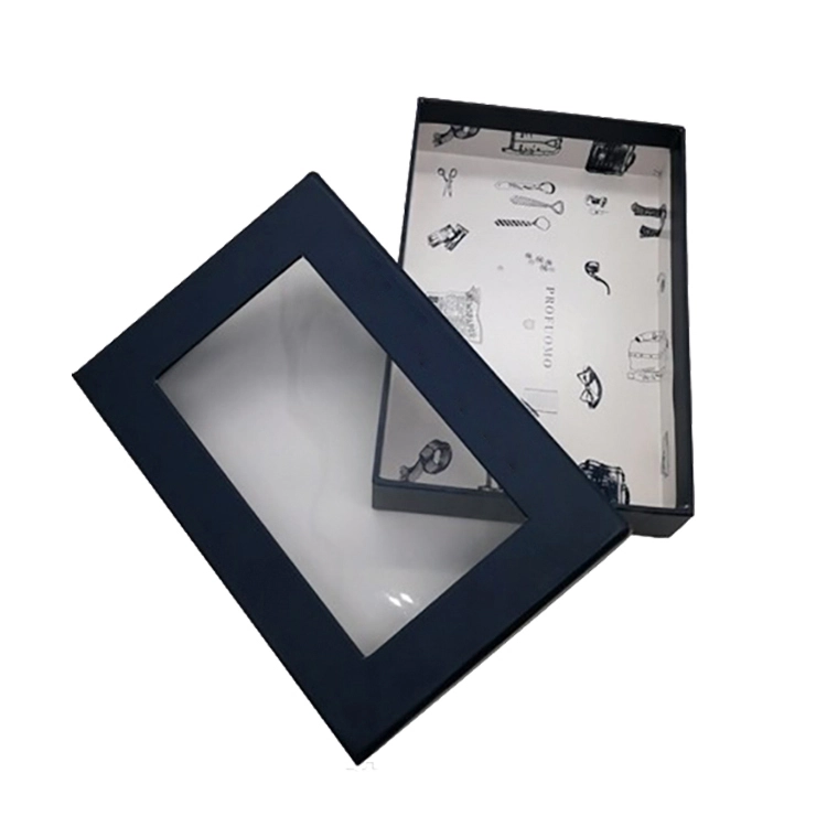 Custom Lid and Base Paper Display Box with Window 1